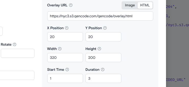 HTML Overlay
